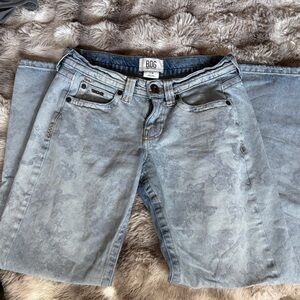 BDG Light Blue Washed Denim Jeans with Contrast Stitching